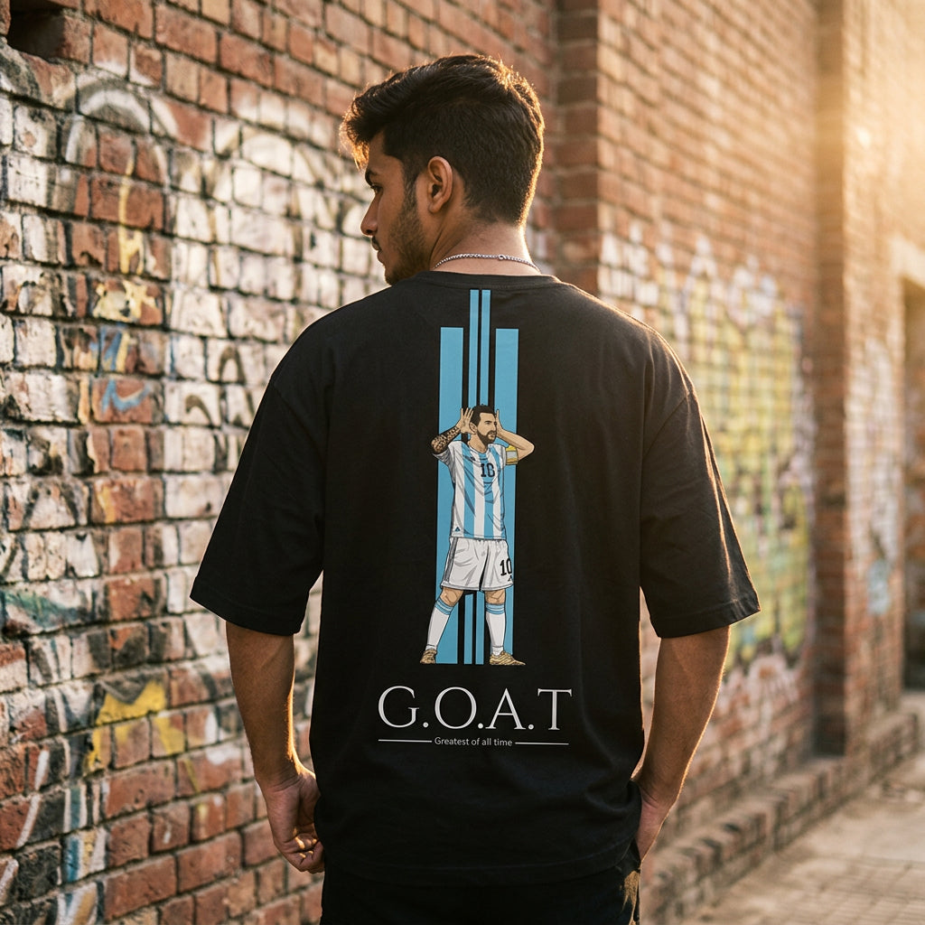 Messi Series - G.O.A.T realistic model tee
